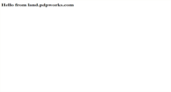 Desktop Screenshot of land.pdpworks.com